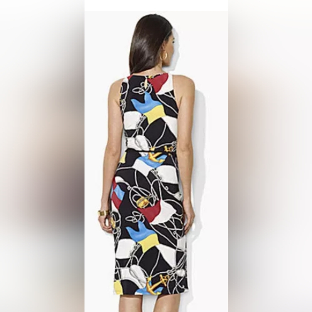 New Lauren Ralph Lauren Nautical Trapeze Dress Size Xlarge - Picture 7 of 13
